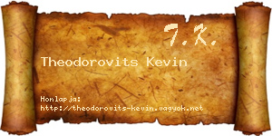 Theodorovits Kevin névjegykártya